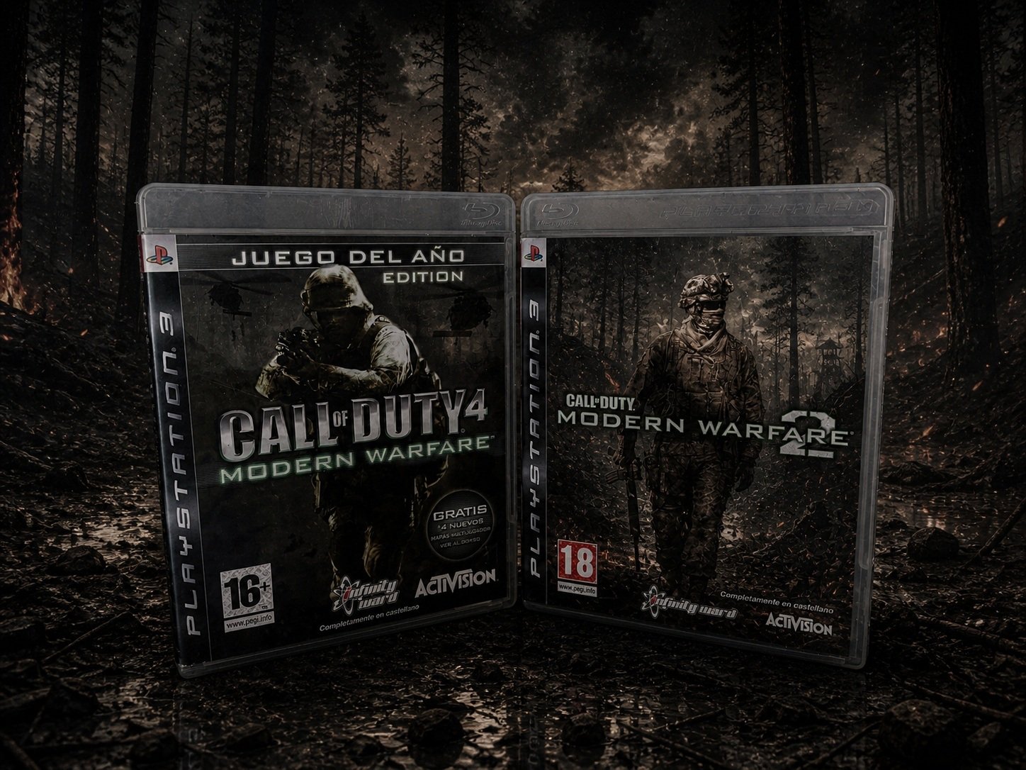 Call of Duty 4 y Modern Warfare 2 PS3